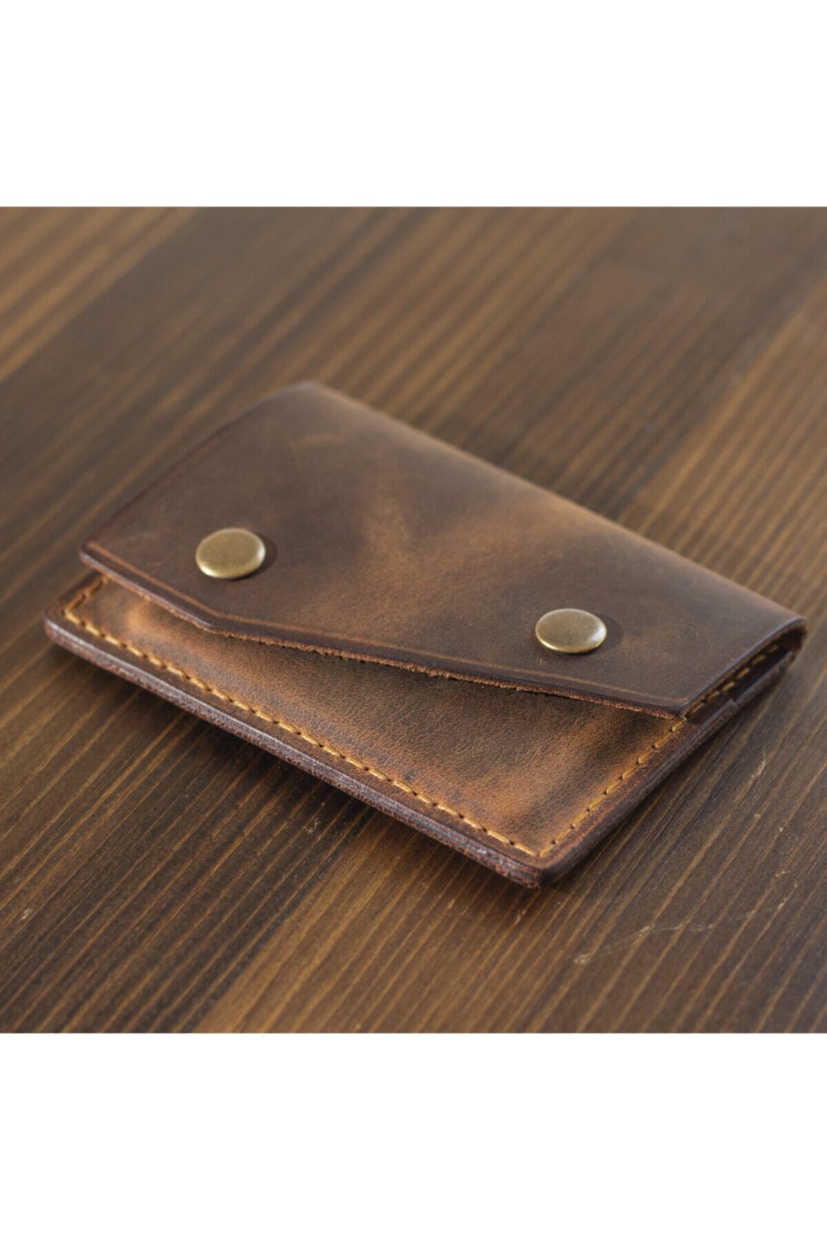 کیف پول مردانه قهوه ای Hi Leather | HLRİSUS01 اورجینال - تصویر 2