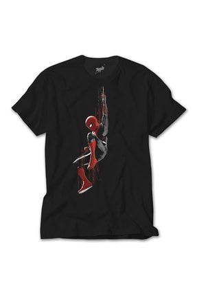 Spiderman Splash Siyah T-Shirt ZT3567