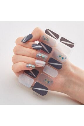 14 Adet Ütopik Desenli El Tırnak Etiket Seti-manikür Çıkartma tagnailmanicure