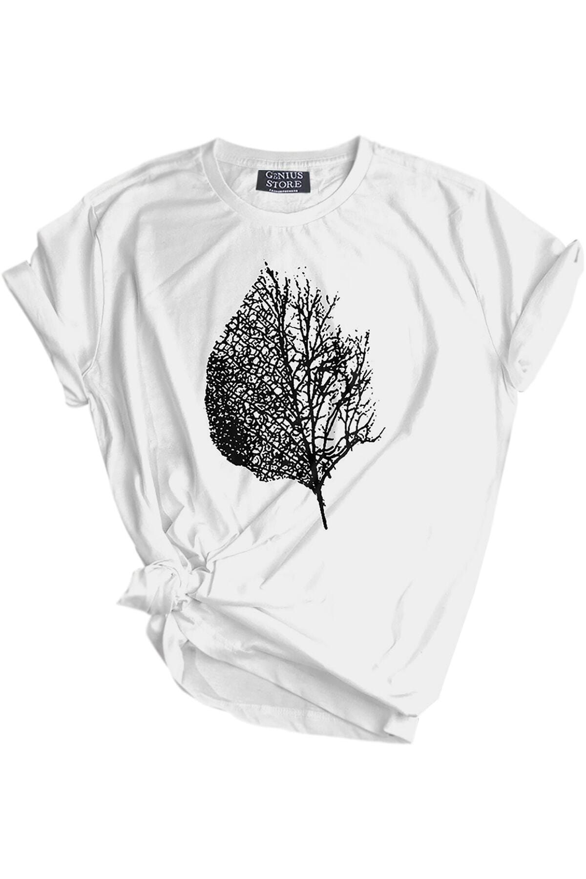 GENIUS Store Unisex Baskılı Tişört Outdoor Normal Kalıp Tshirt