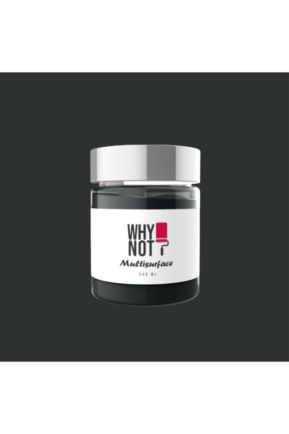 WHY NOT Jet Black Multisurface Kendinden Vernikli Akrilik Boya 500ML