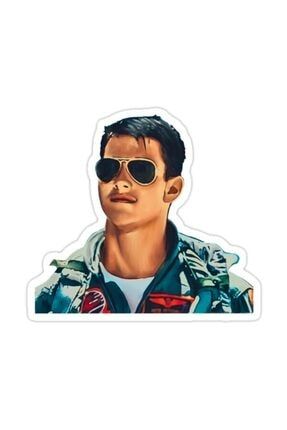 Top Gun Maverick Tom Cruise Sticker Araba Oto Arma Duvar Sticker Ev Dekoratif Çıkartma 15 Cm X68S5769