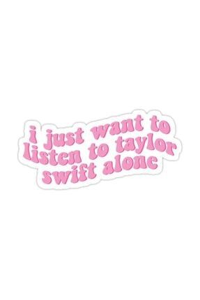 Taylor Swift'i Yalnız Dinlemek Istiyorum New Girl Sticker Araba Oto Arma Duvar Çıkartma 15 cm X68S2587