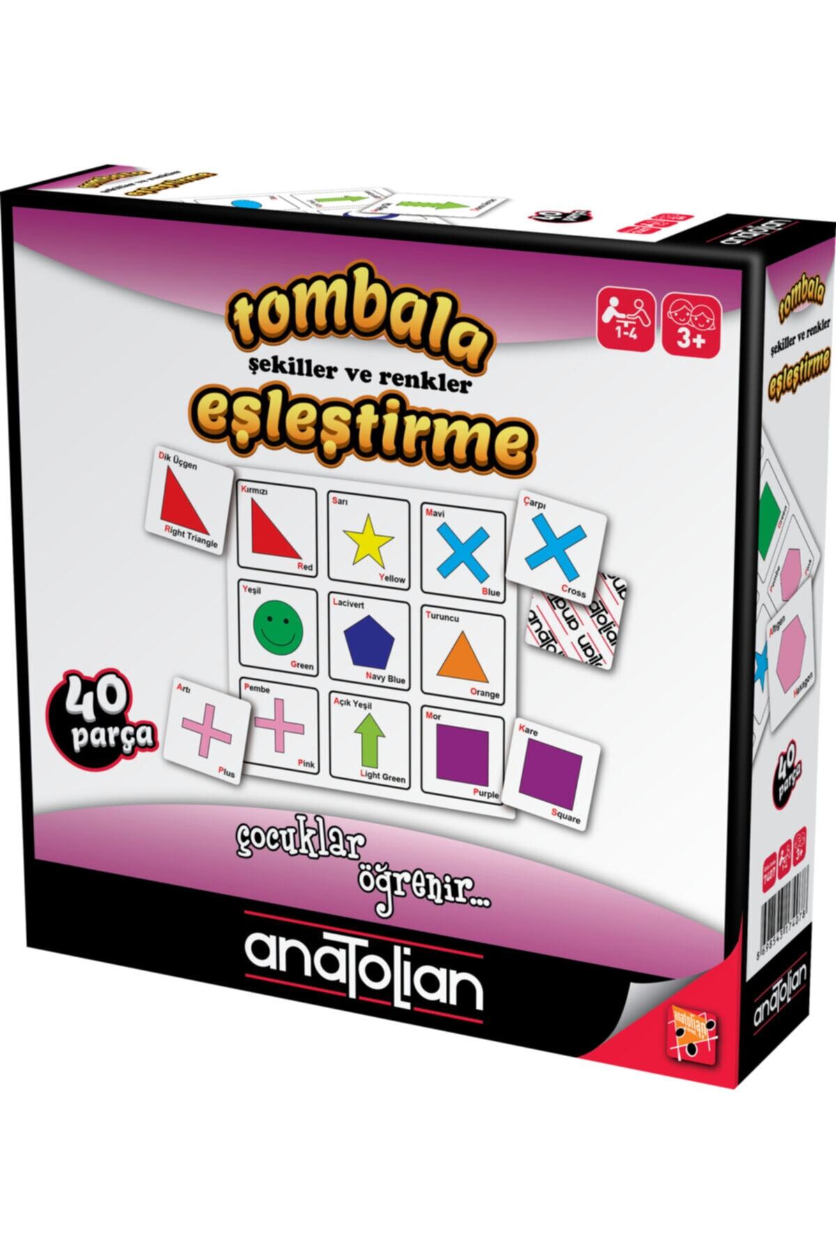 Shapes and Colors - 40 Pieces Educational Matching Bingo Game 7407