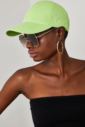 Kadın Yeşil Arkası Ayarlanabilir Cap Şapka 1YZK9-11835-08