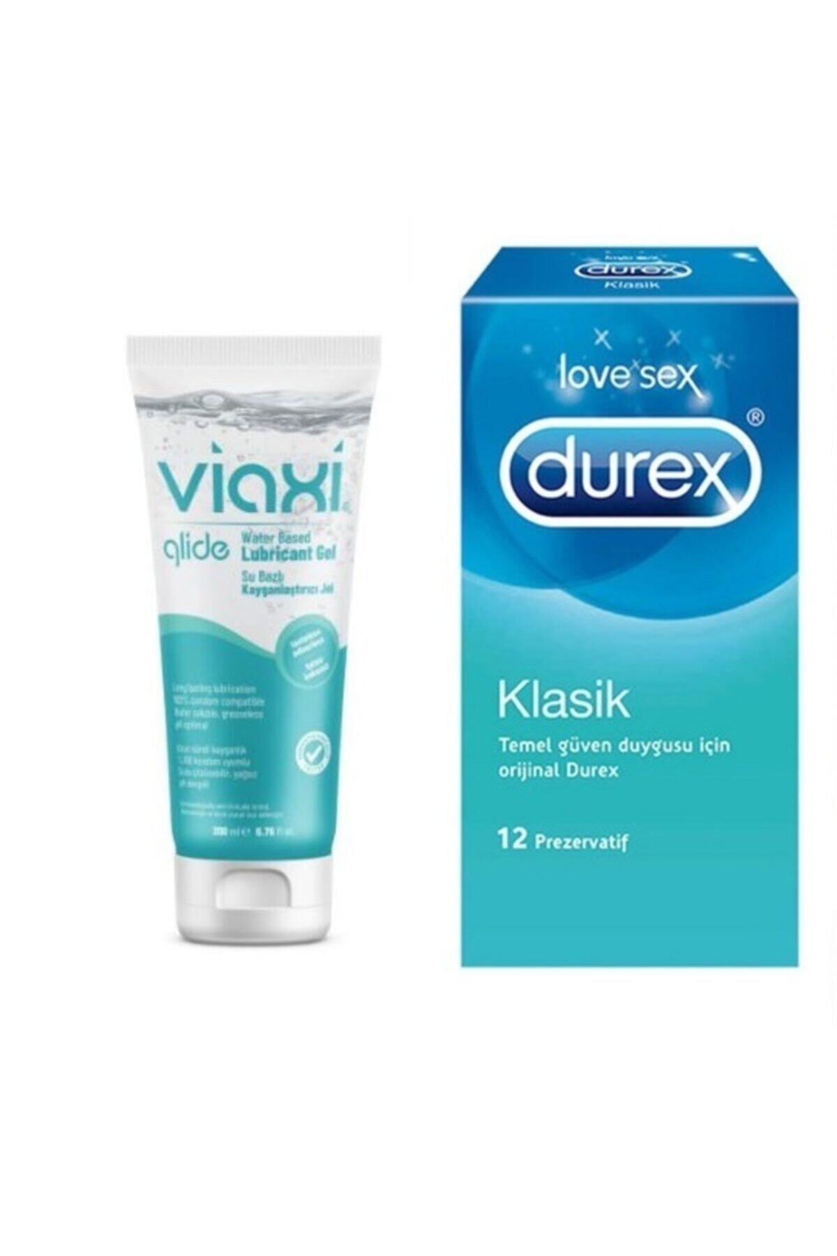 Viaxi Glide Kayganlaştırıcı Jel Sade 200ml+ Ekonomik Paket 12 Li Prezervatif