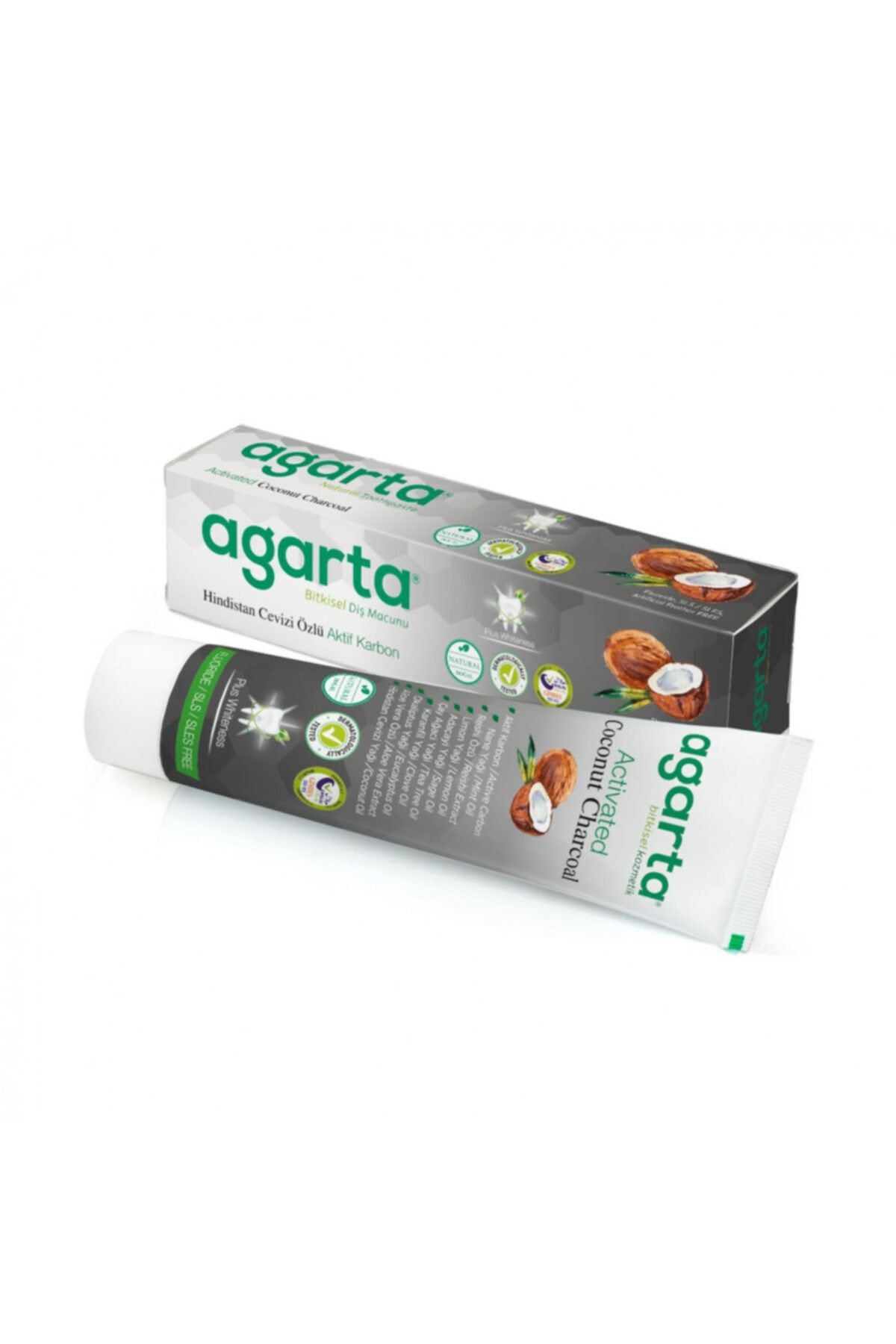 Agarta-معجون أسنان بالكربون المنشط الطبيعي 100 مل 1