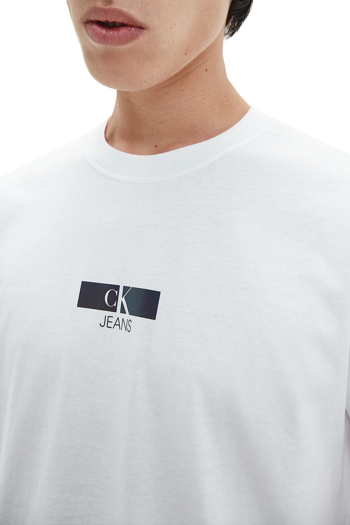 Calvin Klein Erkek Beyaz T Shirt 