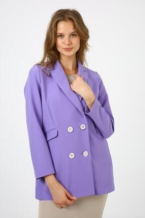Kadın Mor Blazer Ceket (b21-20400) B21-20400