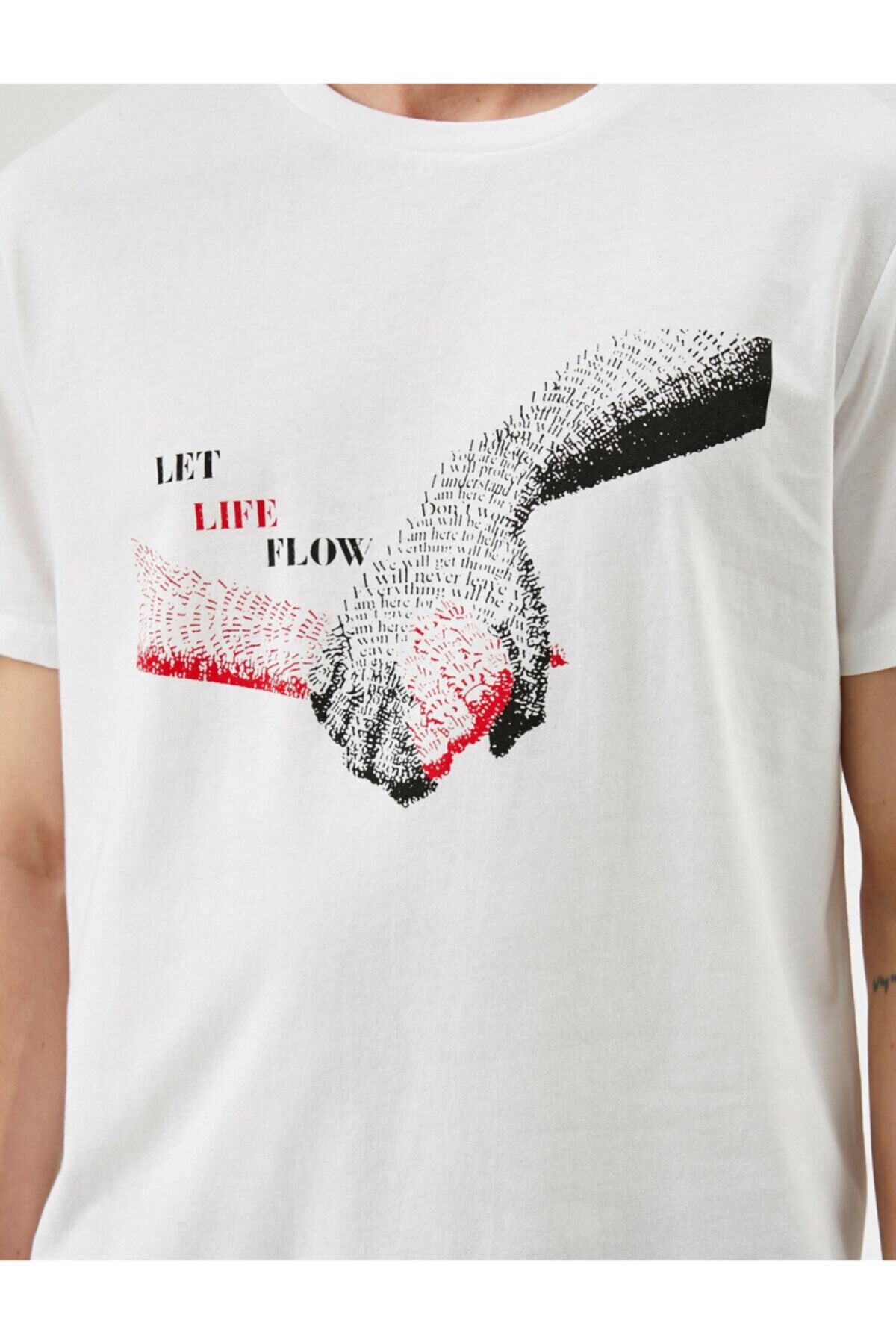Koton Erkek Beyaz Bisiklet Yaka Pamuklu T-Shirt Fiyatı, Yorumları - TRENDYOL