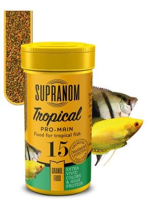 Küçük Ağızlı Tropical Balıklar Pro-main Granul Food 100ml (15) Supranom küçük ağızlı tr