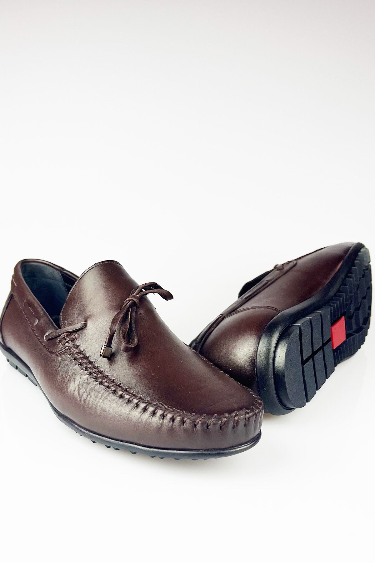 LUSIVE-Regent Leather Brown Comfortable Men's Casual Loafer Shoes 3