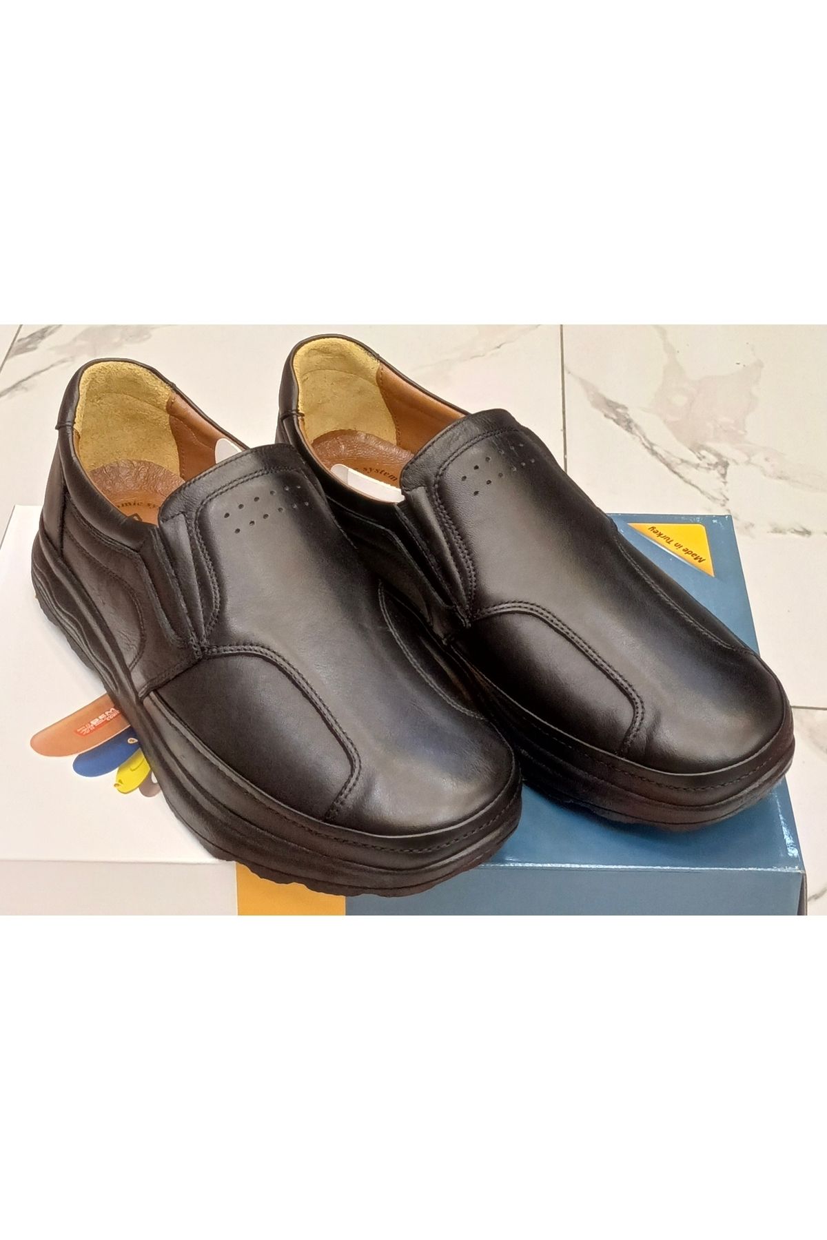 uğurtek Pantofi Barbati Din Piele Naturala Ortopedica Pentru Cadouri Zilnice De Nunta Masculin - 43