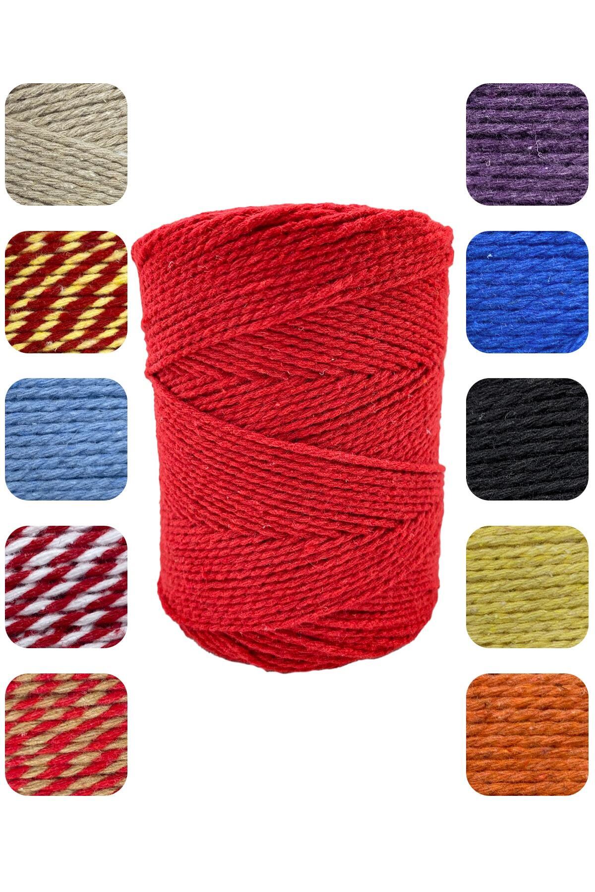 E Elmas Renkli Paket Ipi Kırmızı (2-3mm-200gr-200m)