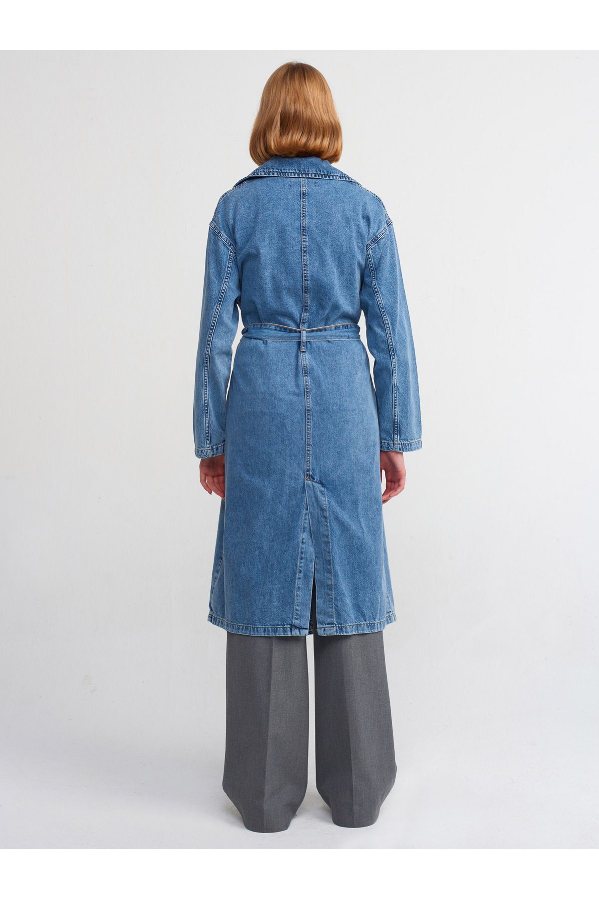 Denim hot sale duster vest
