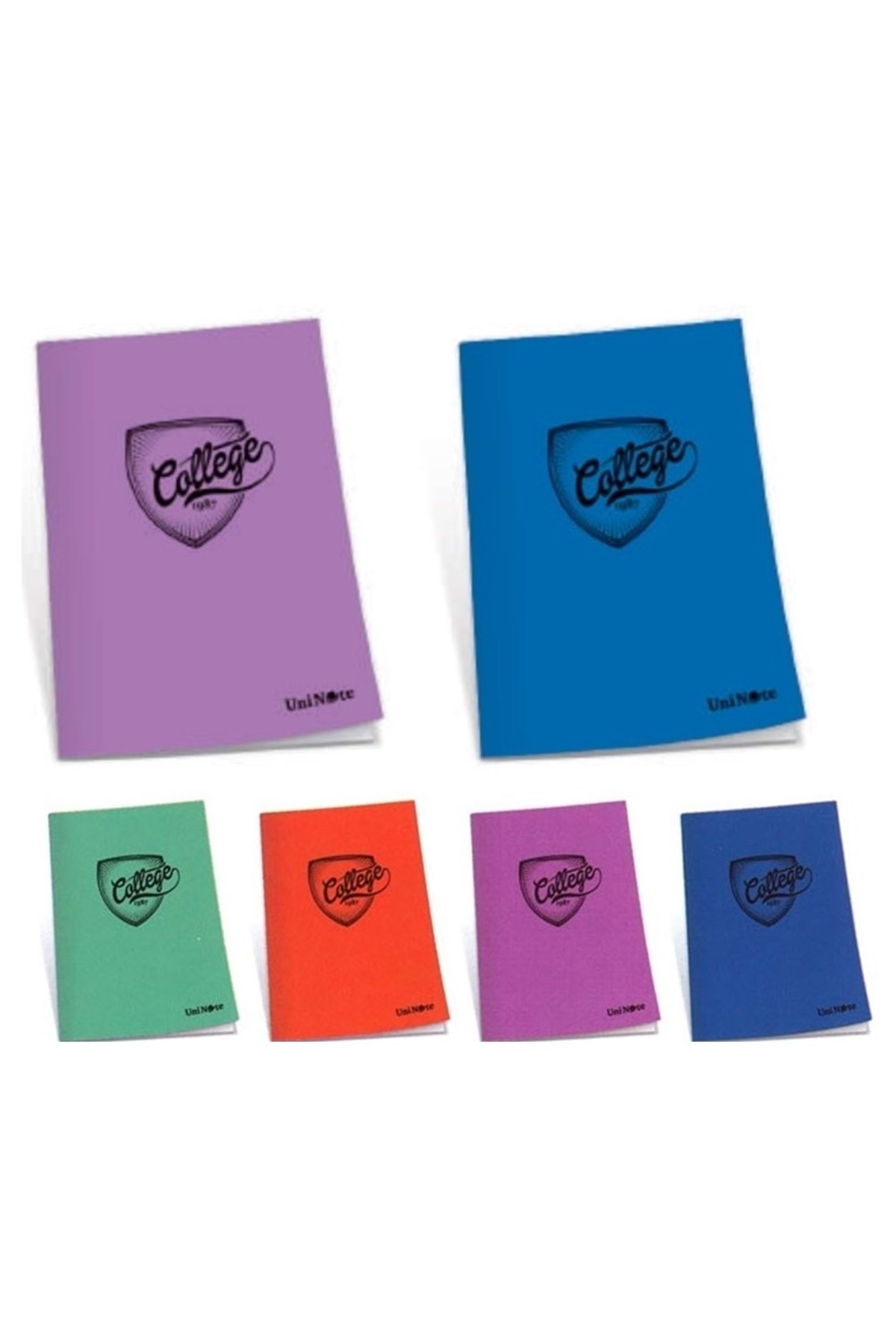 College 4pcs 60 sheets College A4 Size Walkie-Talkie Notebook with 2 ...