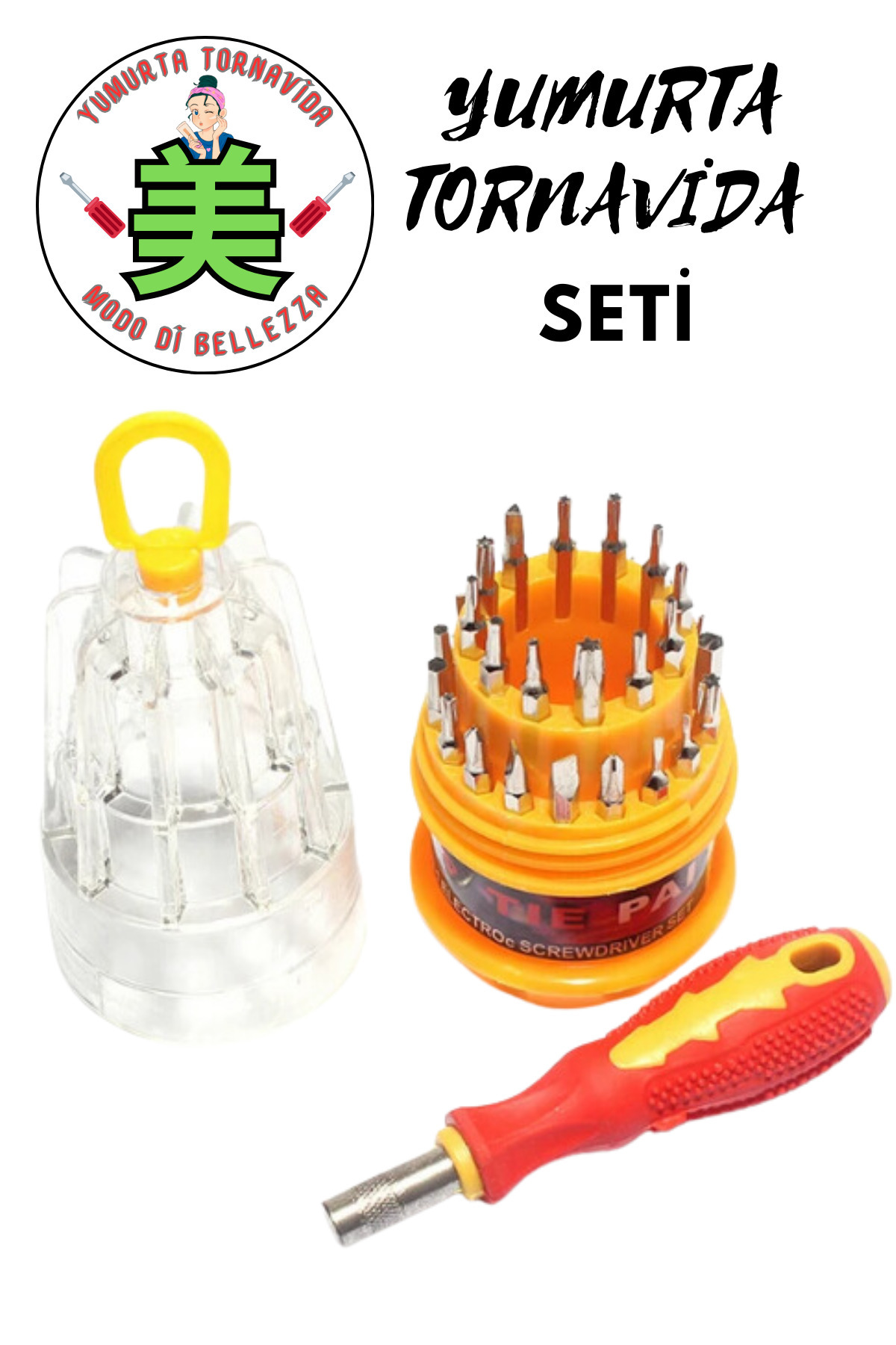 Genel Markalar Tornavida Seti 31 Parça Yumurta Tornavida Seti Telefon Tamir Saat Tamir Elektronik