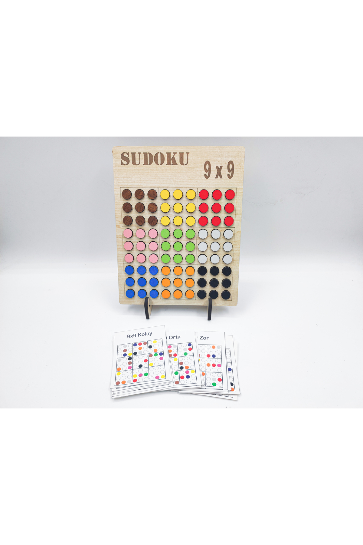 İCONS Montessori Renkli Sudoku 9x9 Zor 20 Oyun Kartı fotoğrafı 4 (önizleme)