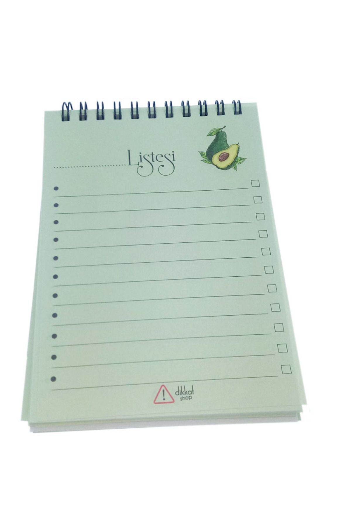 Dikkat Ajans-To Do List Notebook (64 PAGES) Avocado Patterned 2 Pieces 3