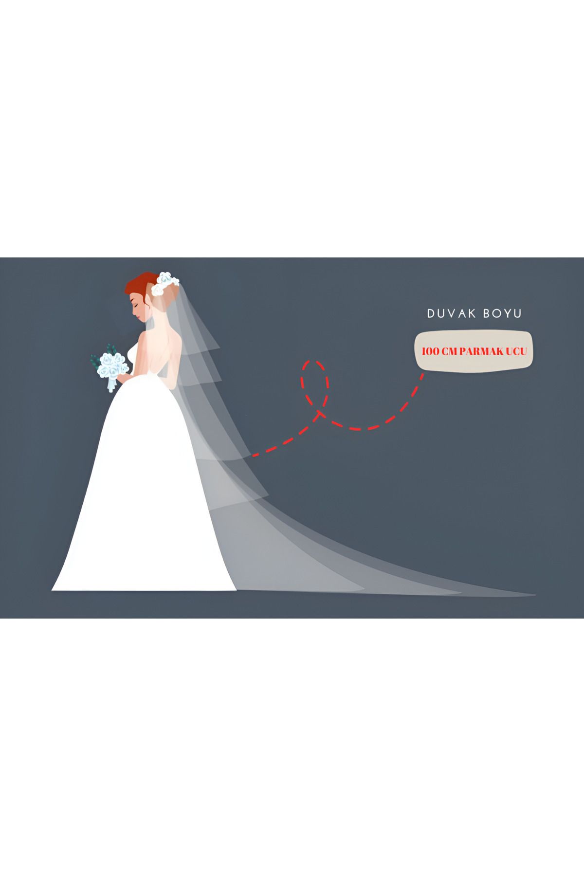 Bride Glim-Off-White Nun Veil with Hijab and Pearls 1 Meter 3