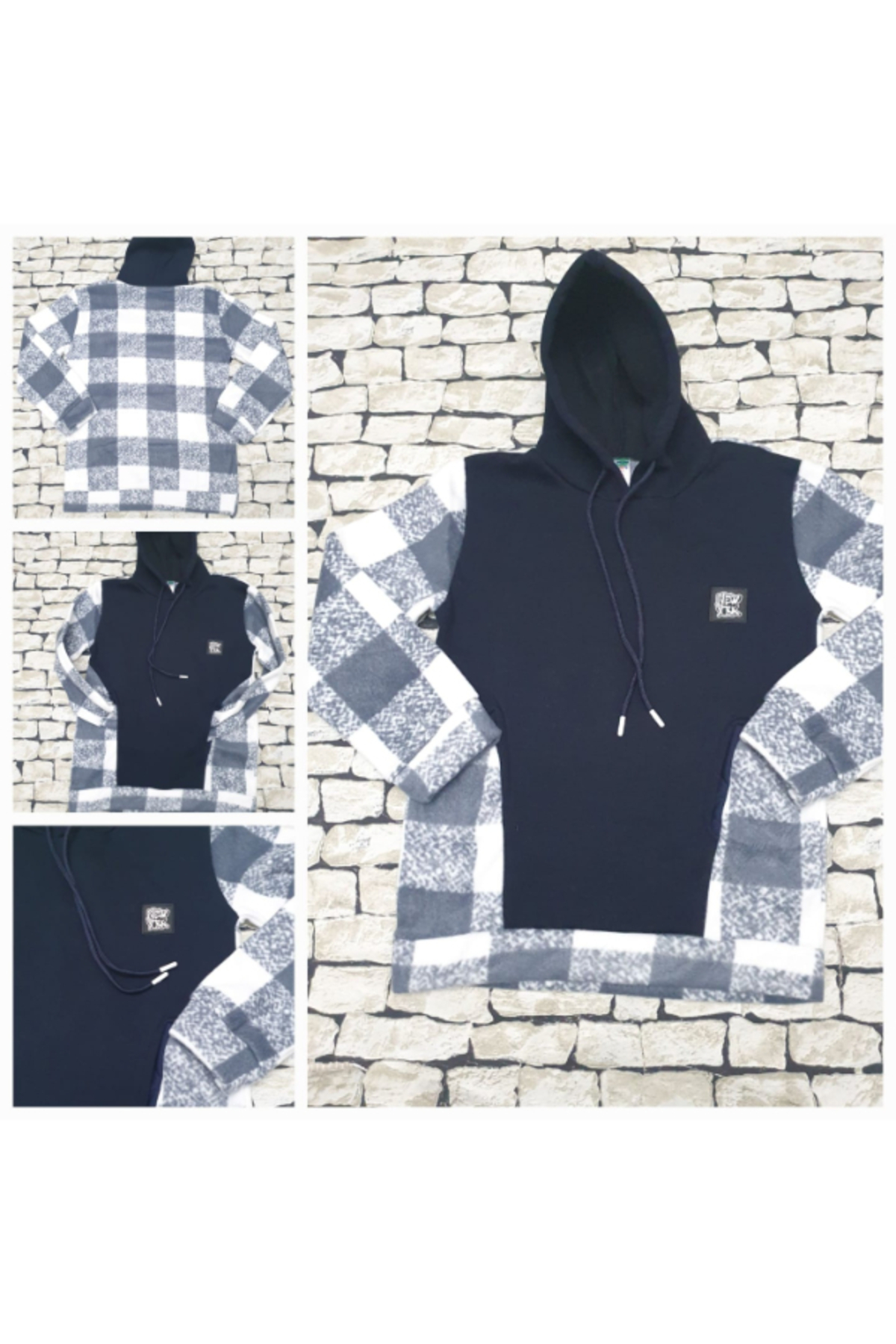 سویشرت پسرانه آبی سرمه ای rainkids | Yumuşak Bir Battaniye Gibi اورجینال - تصویر 2