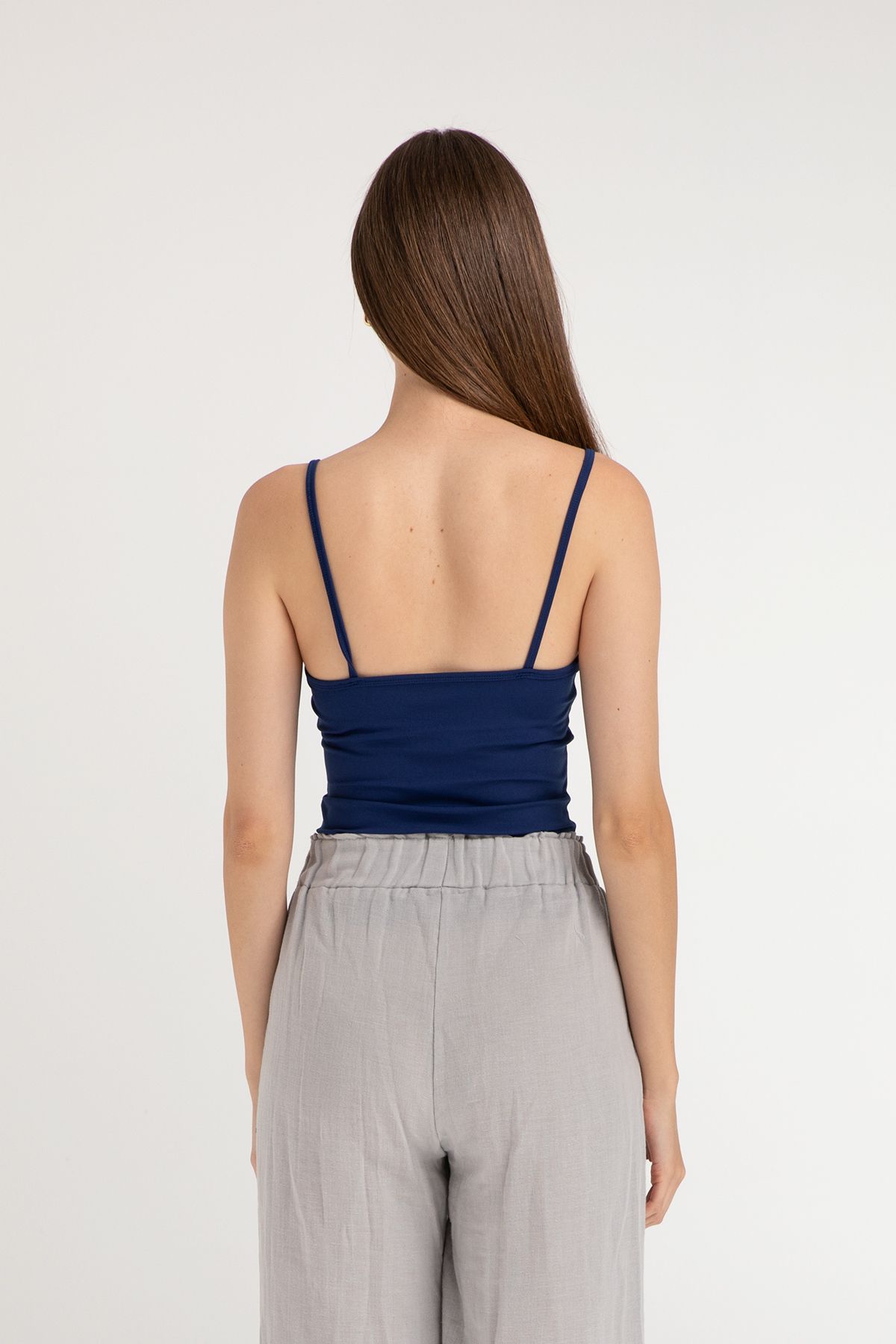 SHEISMONO-Μπλούζα Soft Touch String String Navy Blue 6