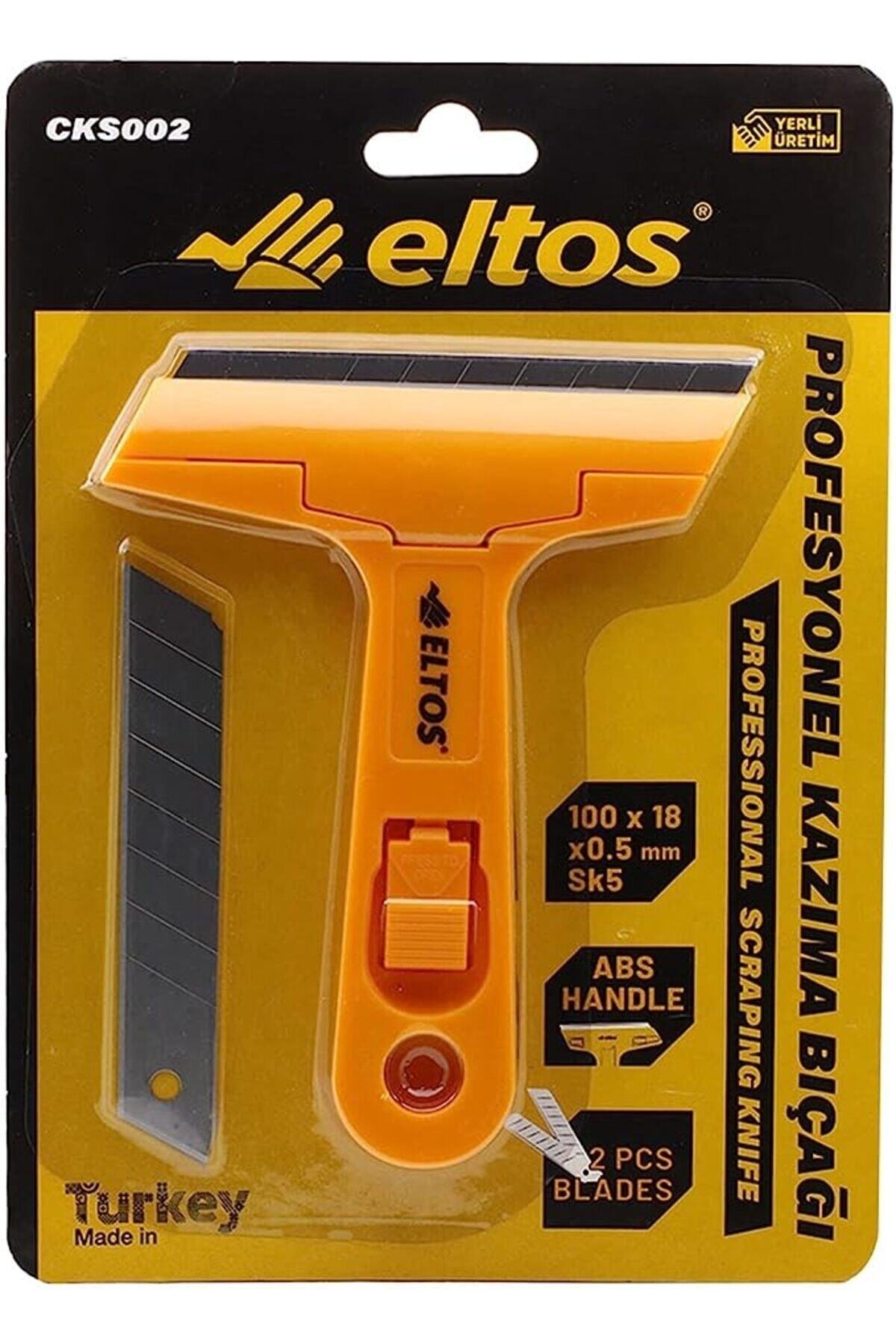 Eltos Profesyonel Cam Kazıma Bıçağı /iki adet/ oynar başlı / yedek bıçaklı / buz kazıyıcı