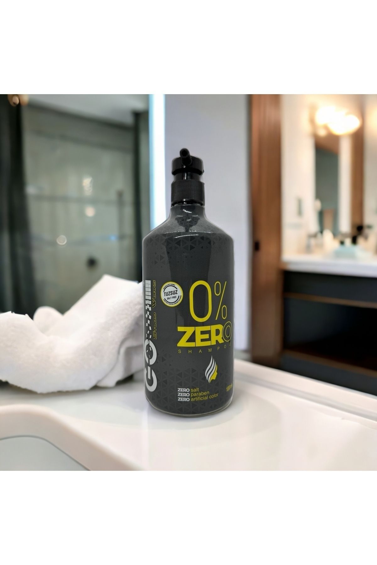Go Studio Works-"Zero" 1000 Ml Salt-Free Shampoo - Classic Colorless/Clear 2