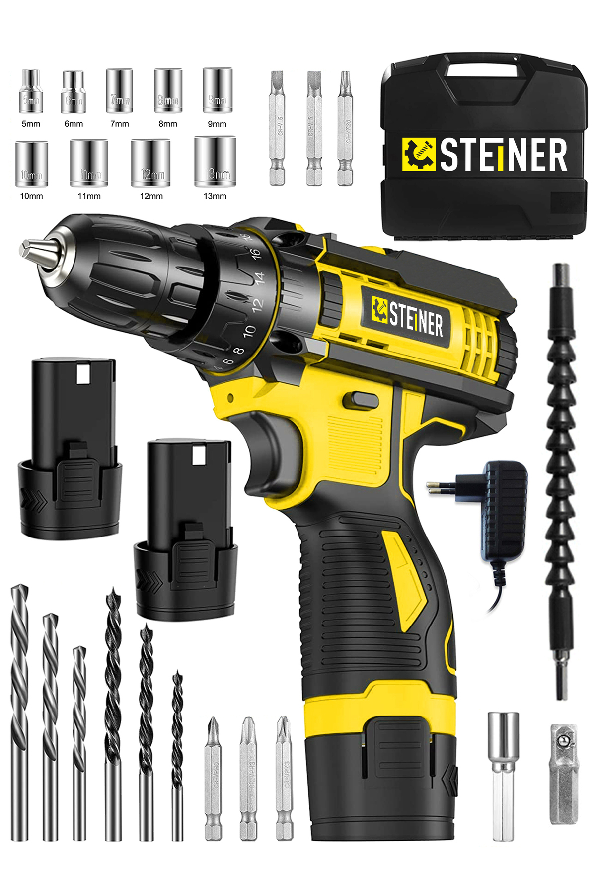 STEİNER Alman Turbo Profesyonel 128 Vf 10 Ah Otomatik Korumalı