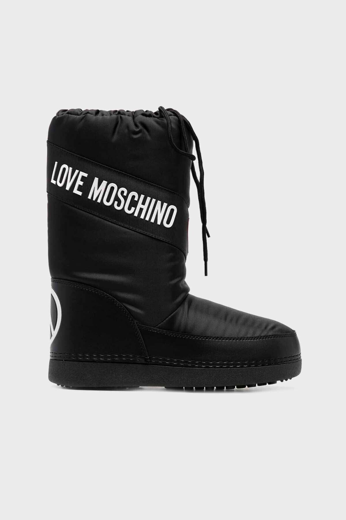 Утепленные водонепроницаемые морозостойкие зимние ботинки с логотипом Moschino JA24032G0H JA24032G0HISA000