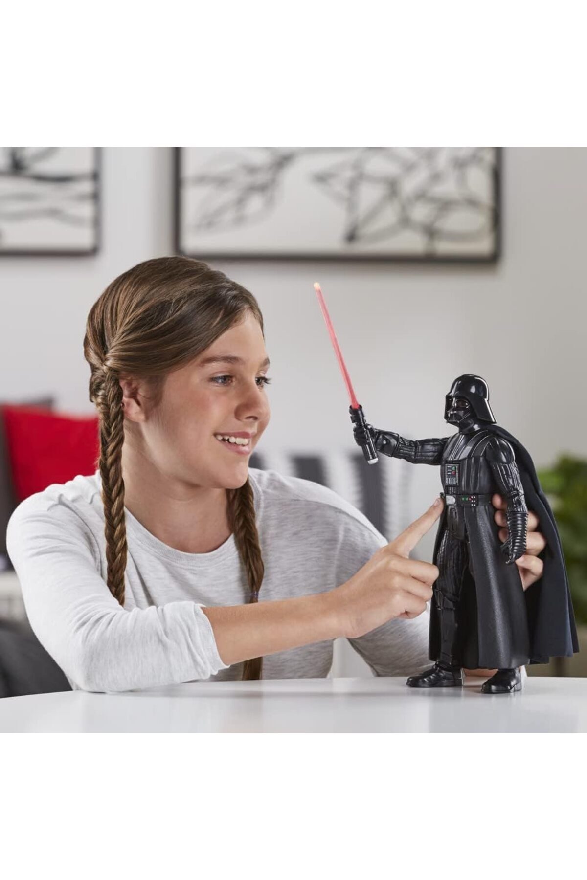 Tower Toys-Star Wars Galactic Action Darth Vader 30 cm Interactive Electronic Action Figure with Sound and Light 3