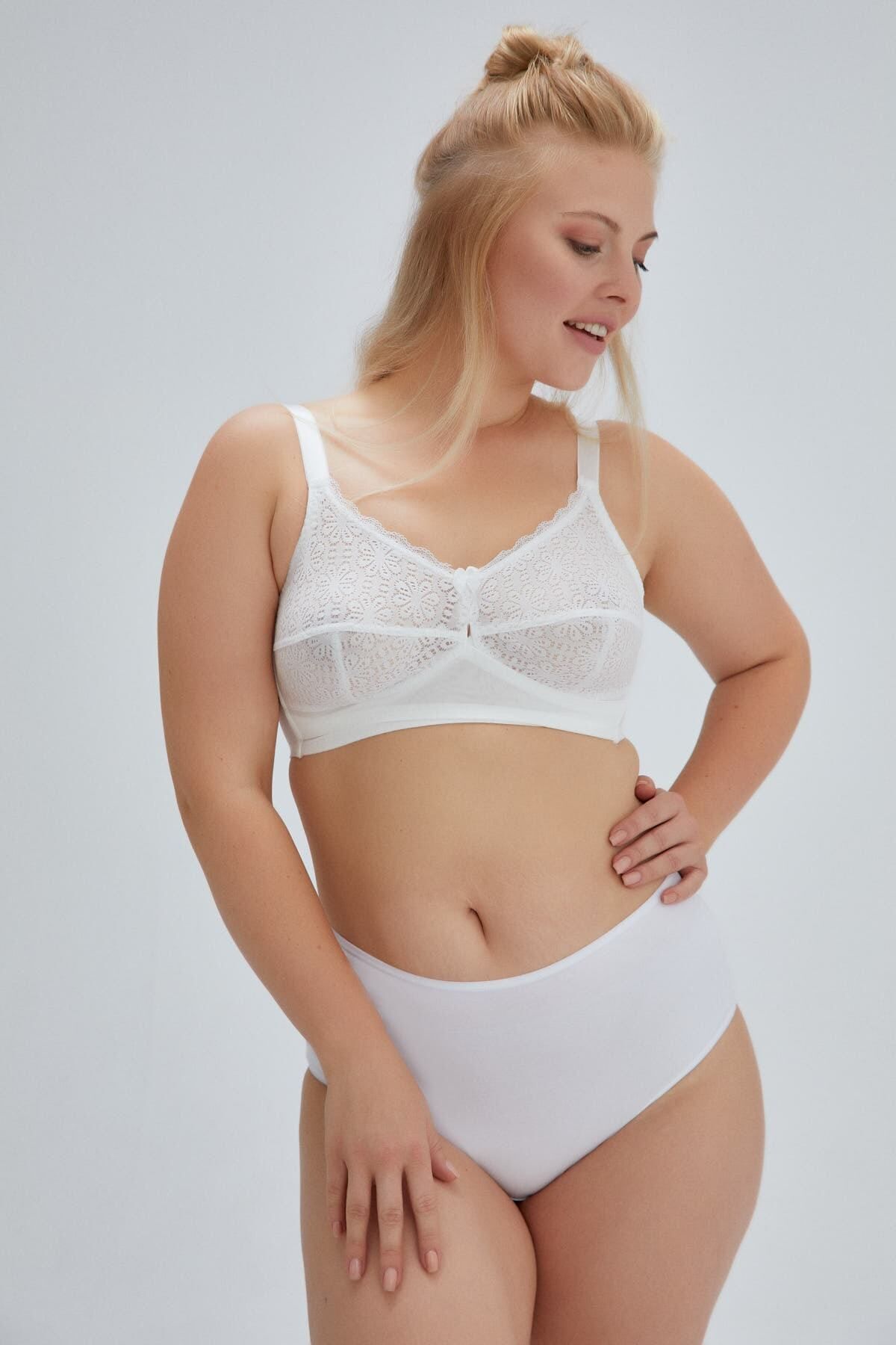 Nurteks Women's White Unsupported Strapless Back Transparent Bra - Trendyol