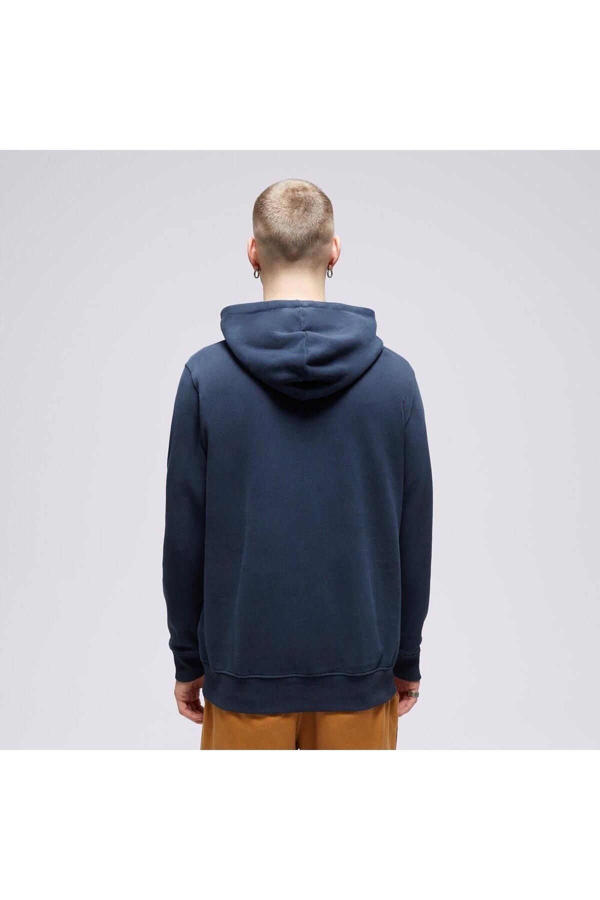 Timberland Cursive Hood Erkek Sweatshirt Lacivert Erkek Giyim