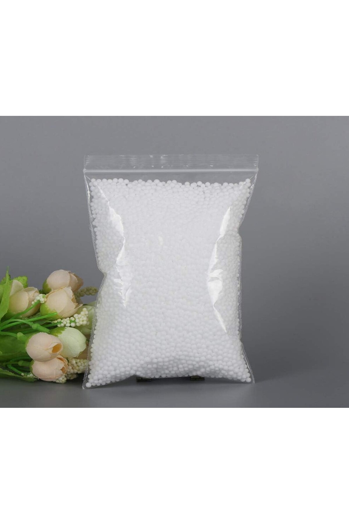 Hdg İri Taneli Strafor Köpük Boncuk Eps Boncuk (1 Paket-10 gr) ( kapladığı yer 1 litre şişe dolusu )