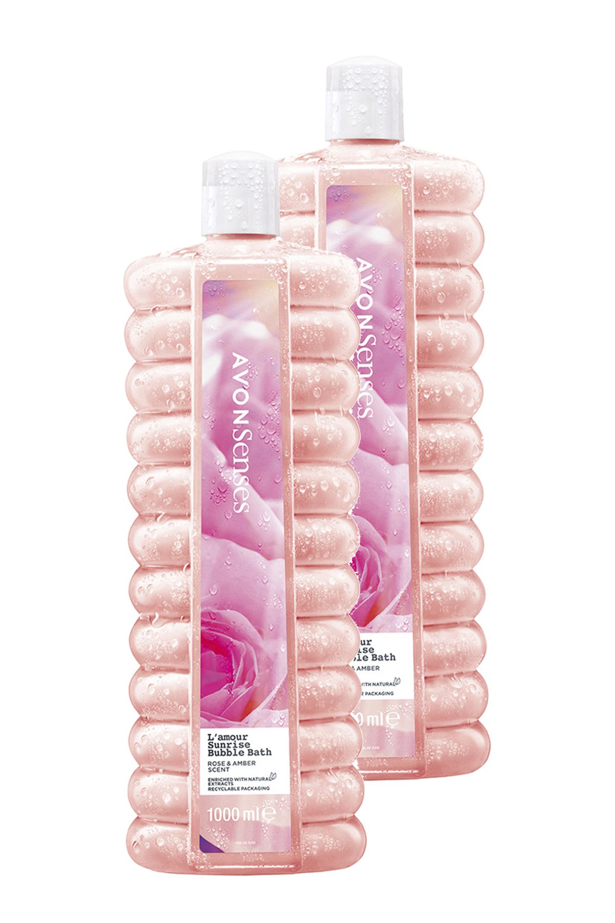 L'Amour Sunrise Rose and Amber Scented Bath Foam 1 Lt. Avon