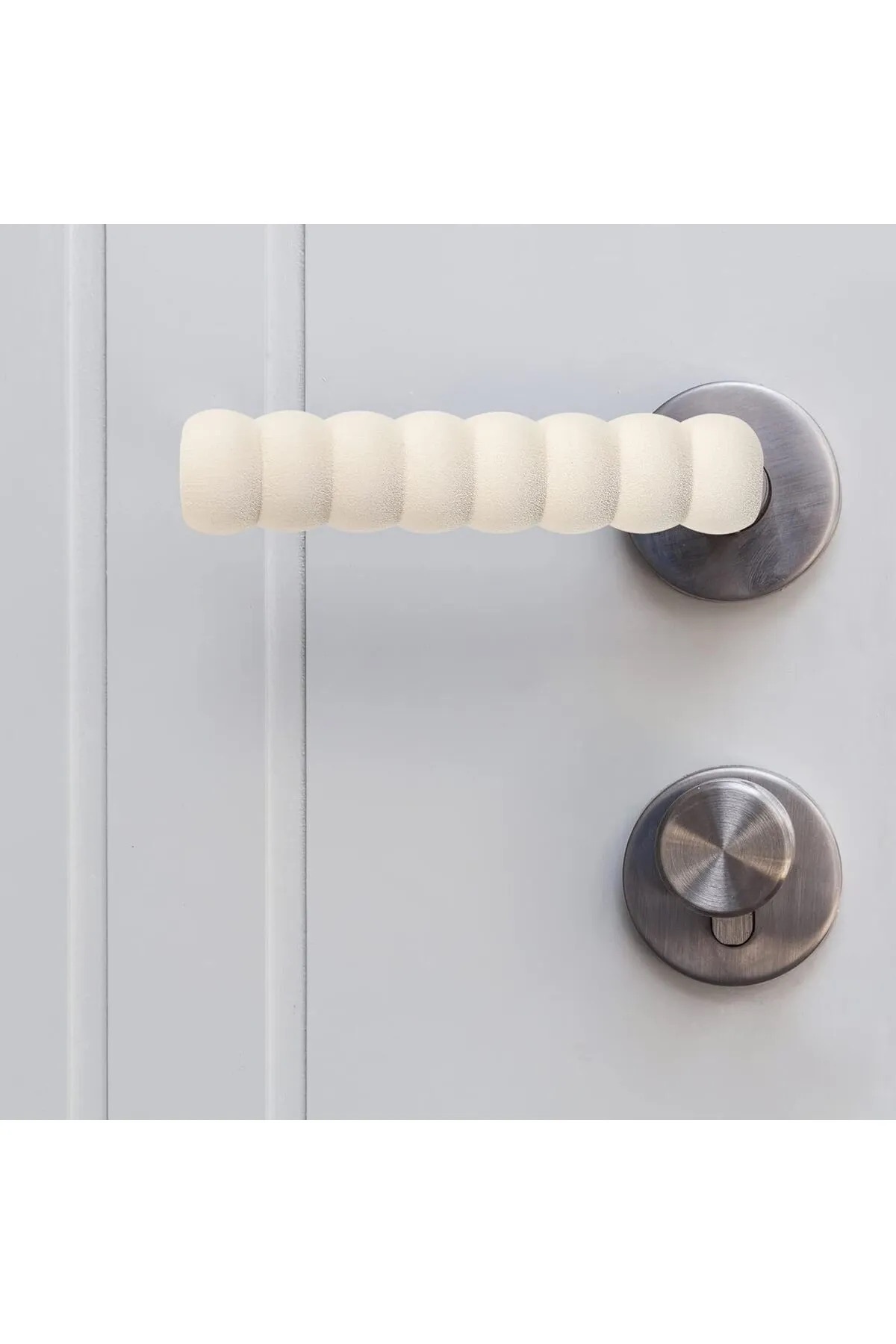 Miningaa 8 Adet Montajsız Yumuşak Kapı Kolu Engelleyici Koruyucu Darbe Engelleme Bebek Ve Çocuk Güvenlik Seti fotoğrafı 2 (önizleme)