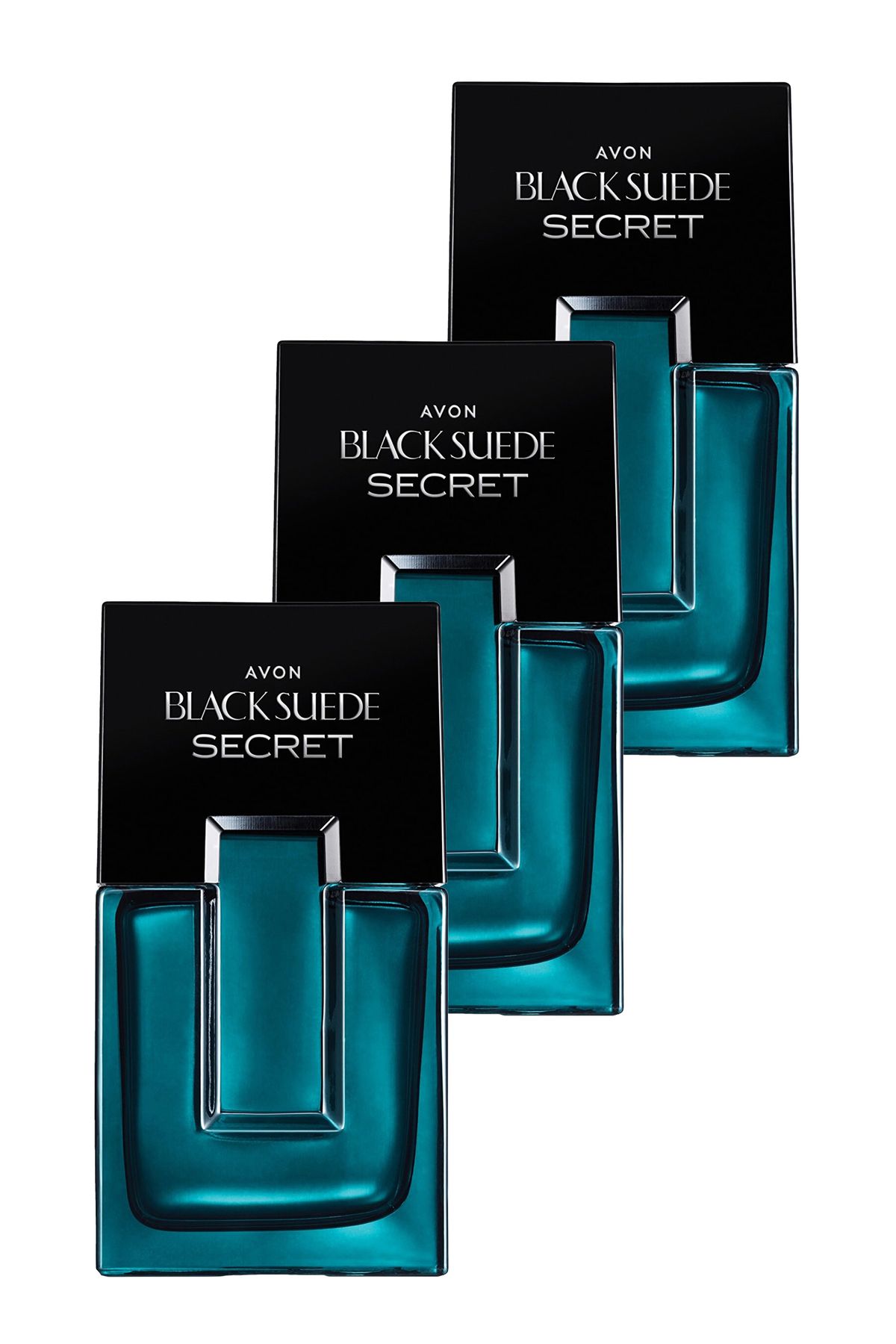 عطر مردانه Black Suede Secret Edt 75 ml. مجموعه سه تایی Avon