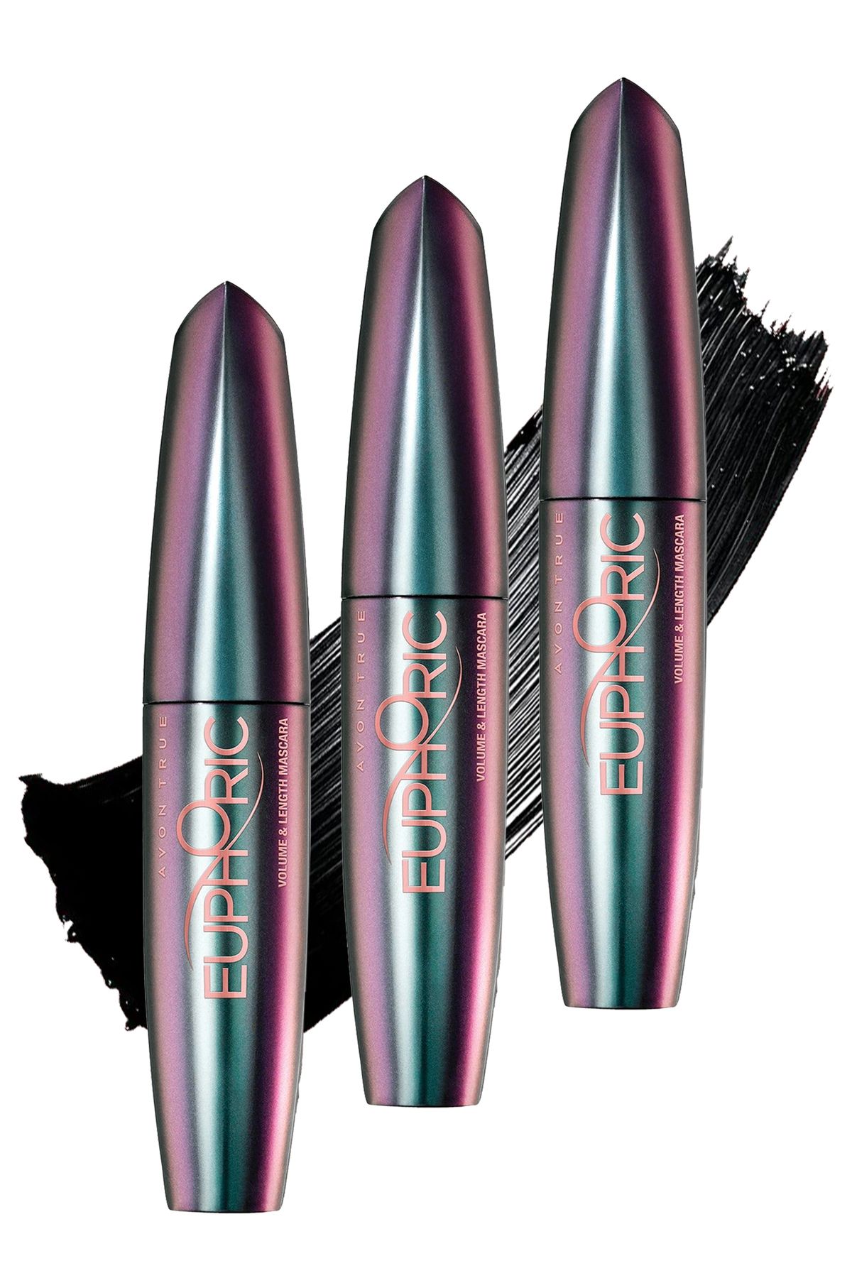 Avon Euphoric Volume and Length Maskara 10 Ml. Blackest Black Üçlü Set ...