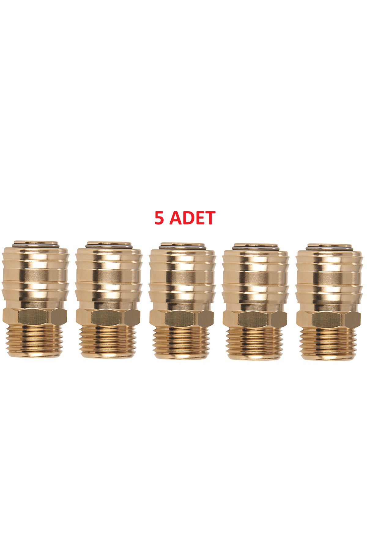 Arc (MAB) Stoper Erkek Gövde 1/2" 5 Adet (HAVA VALFİ) (STOPER ERKEK HAVA JAKI) (KOMPRESÖR UÇ)