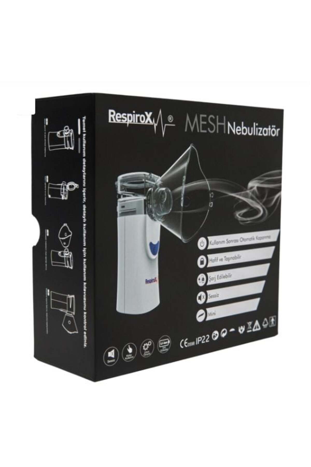 Respirox UN100 Şarjlı Mini Mesh Nebulizatör