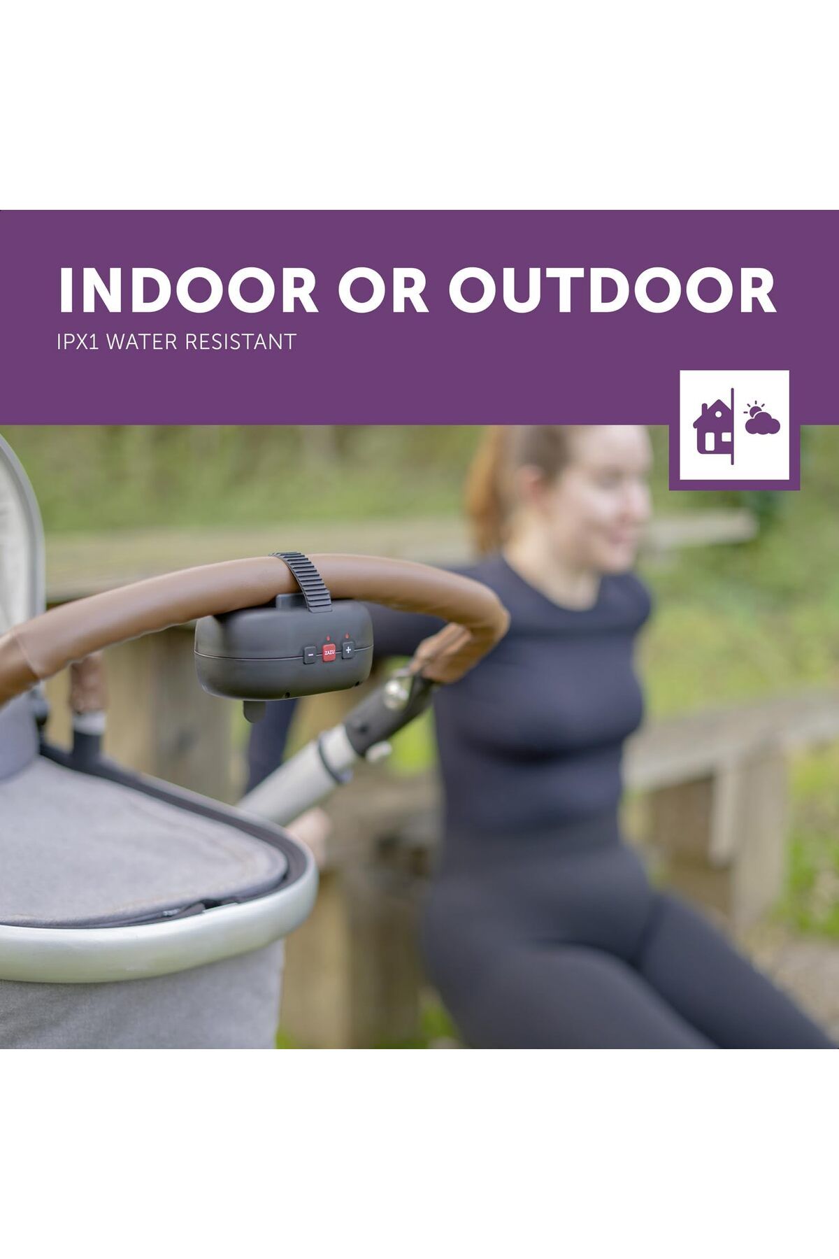 Zazu-Baby car swing automat.Main lap,power adjustable,40-minute timer,glare sensor 7