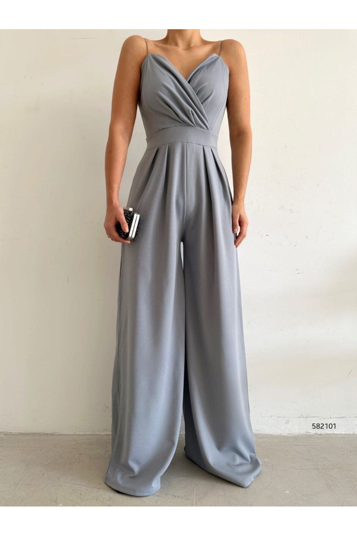 Formal gray jumpsuit clearance