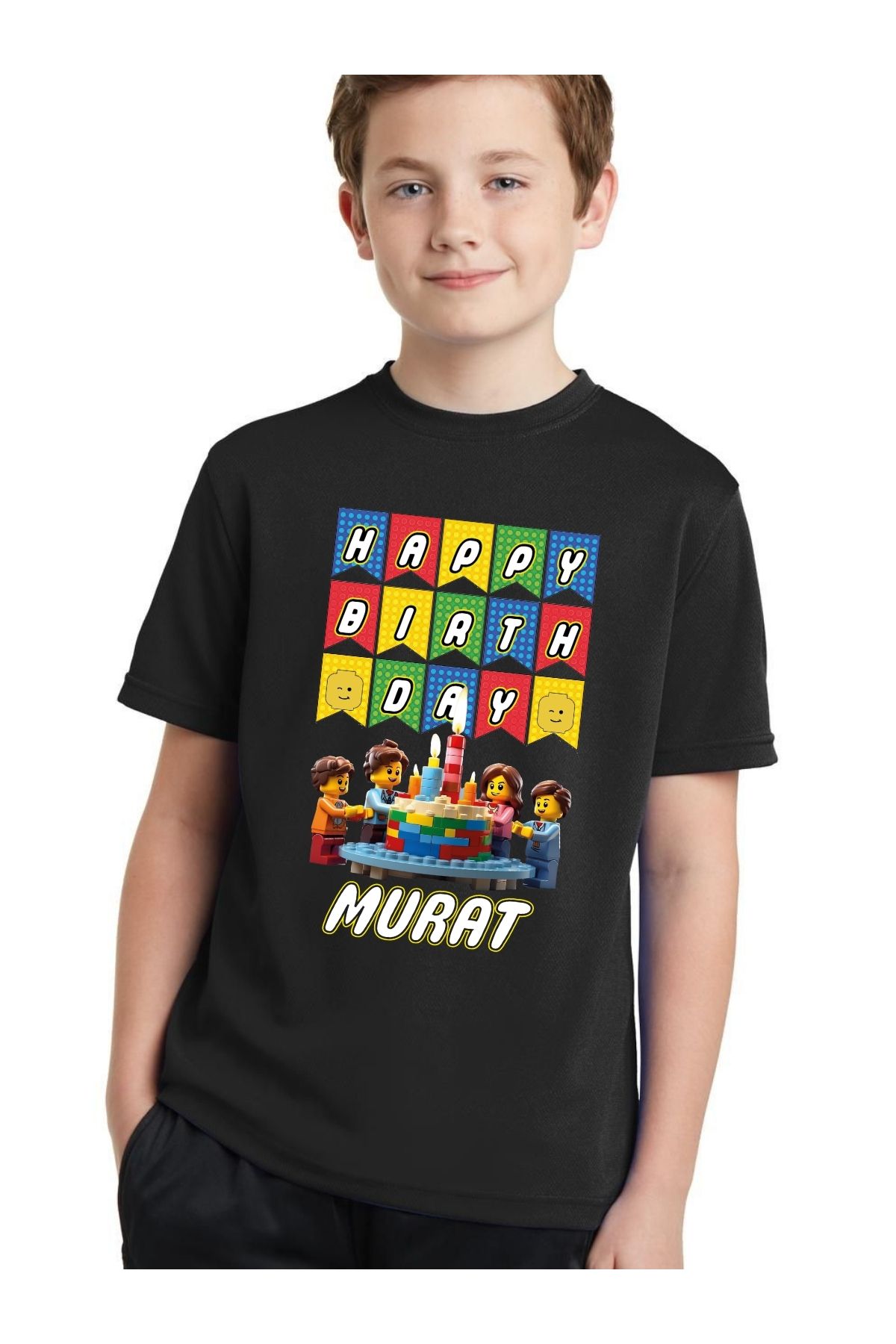 lepiska Lego T Shirt Birthday T Shirt Kids Birthday Lego Design T ShirtCotton Unisex T Shirt Trendyol