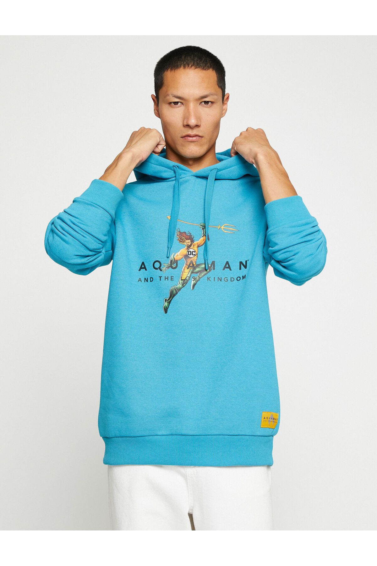 Koton Aquaman Hooded Sweatshirt Raised Licensed Printed Trendyol