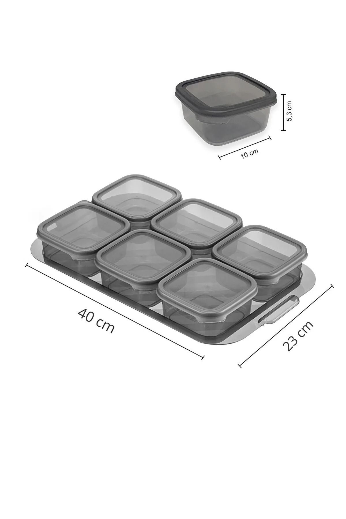 Bayev-13 Piece Breakfast Set - Cookie Spice Jam Storage Container Set on the Tray Suitable for Icebox 5