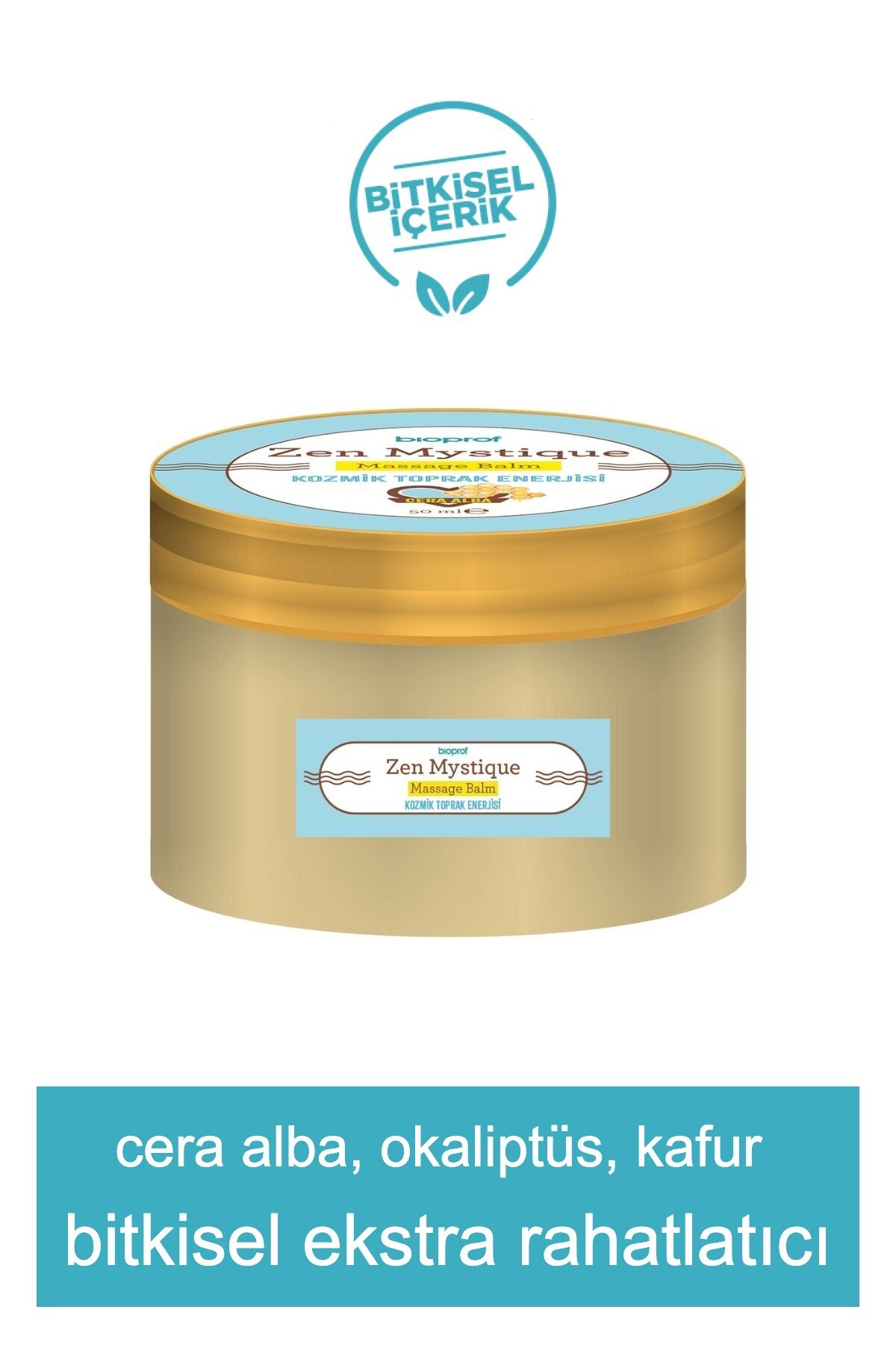 BİOPROF Zen Mystique Massage Balm Rahatlatıcı Bitkisel Mentollü Masaj Kremi 50 Ml