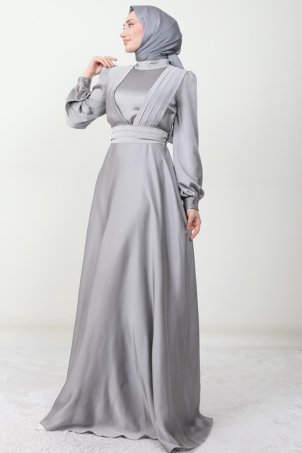 Dress silver hijab outlet