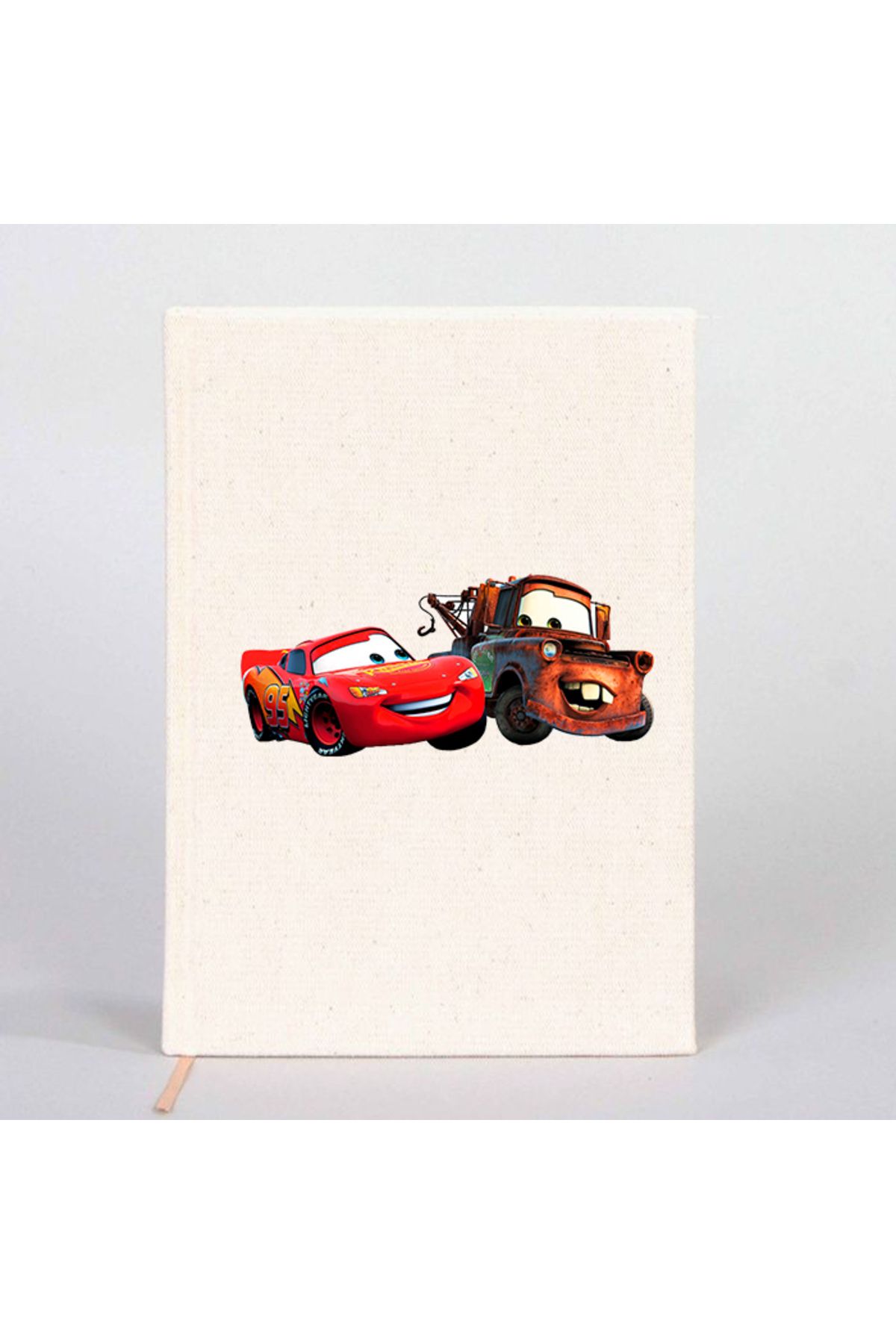 Z zepplin-دفتر ملاحظات قماشي غير مبطن من Lightning McQueen وTow Mater Cars 1