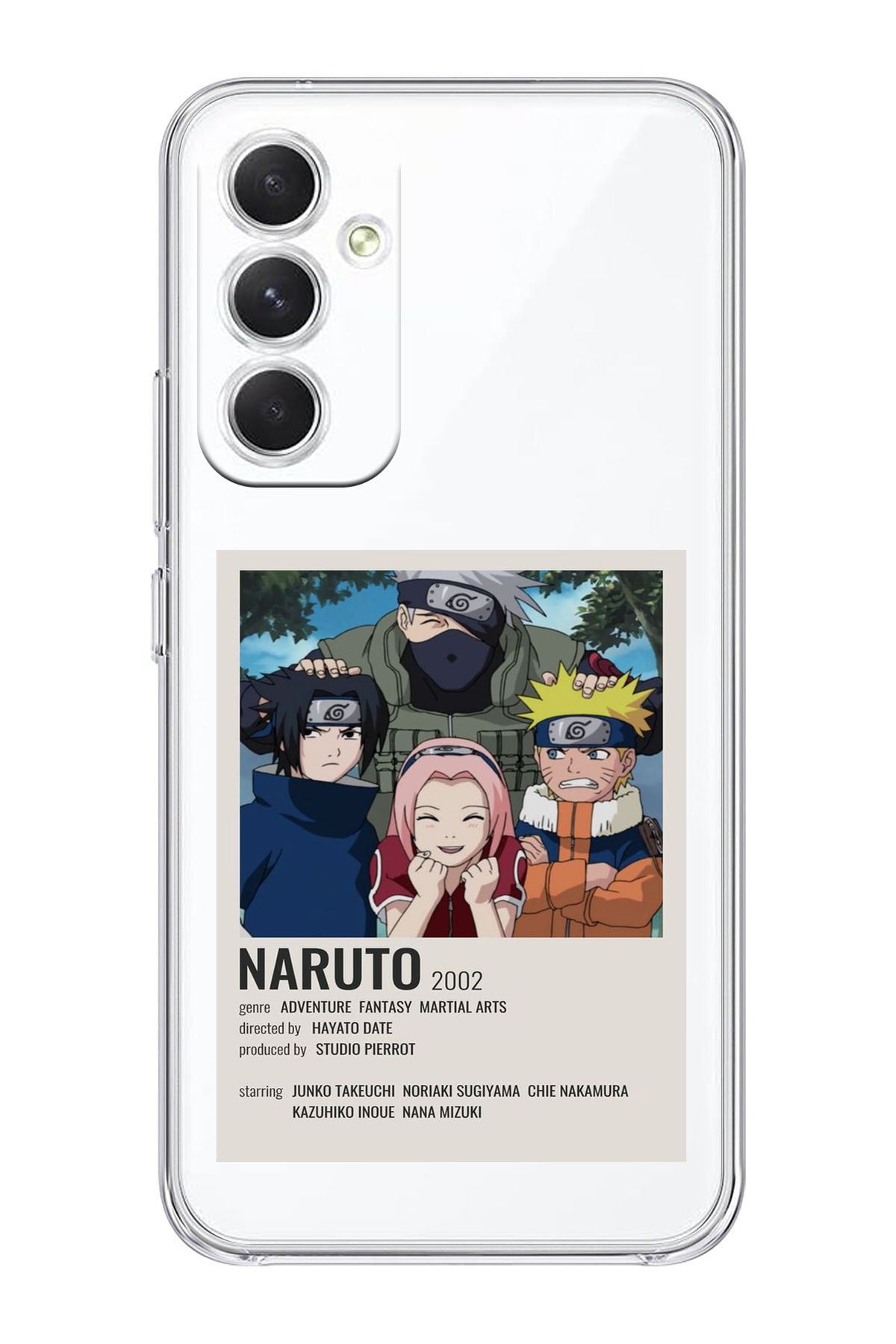 Samsung Galaxy A15 Compatible Naruto Anime Patterned Transparent Phone Case