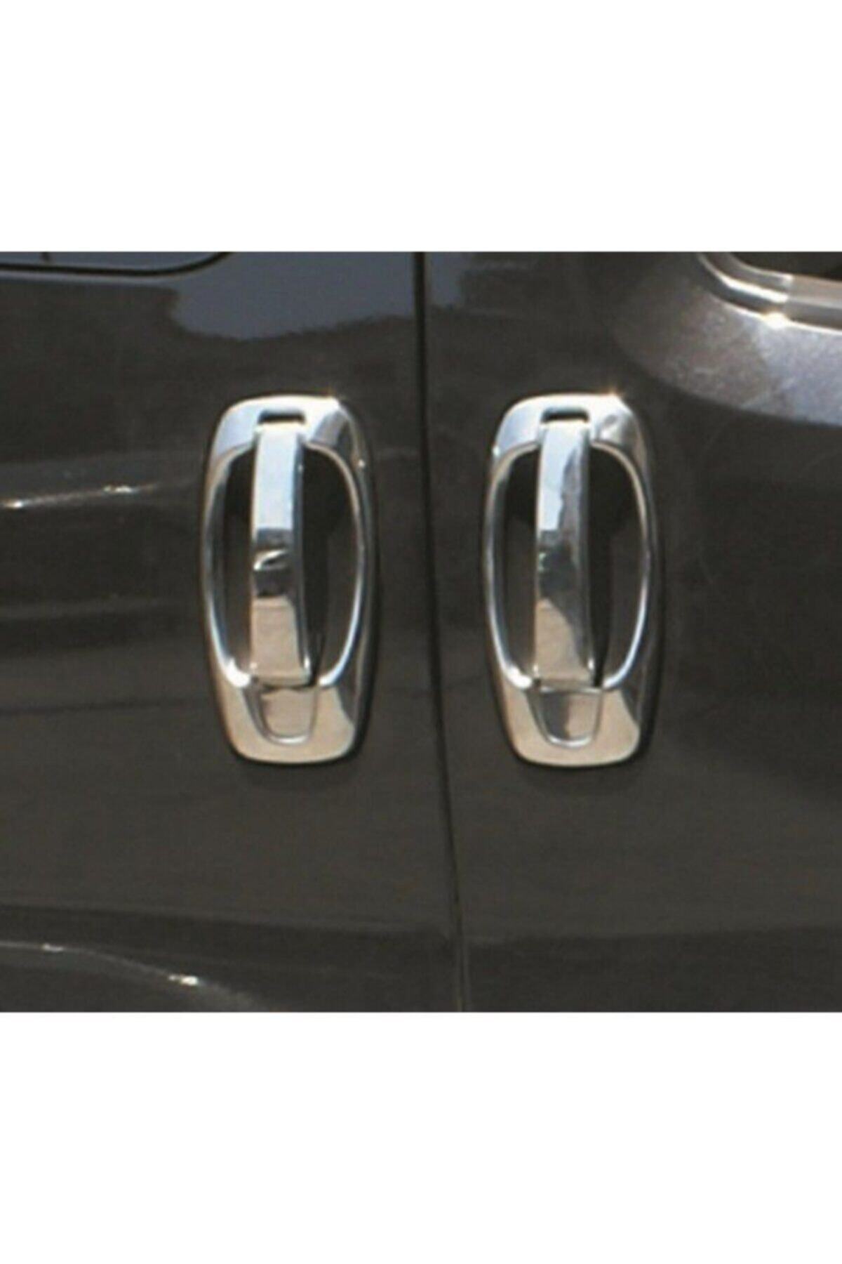 OTOTUNING53 Fiat Fiorino Kapı Kolu 4 Kapı 8 Parça Paslanmaz Çelik (Set) 2007-